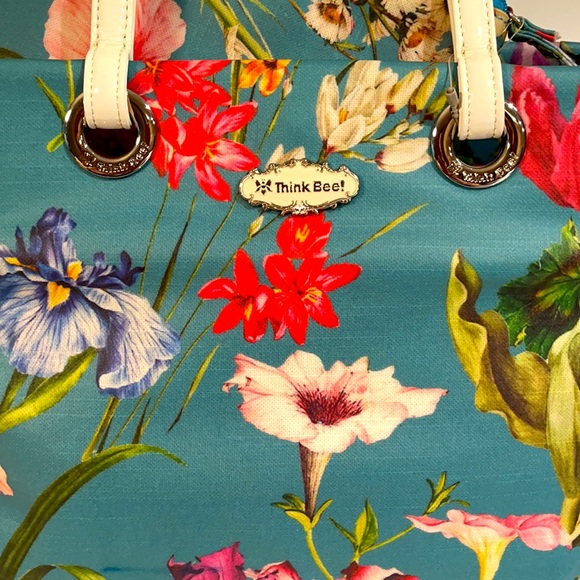 Think Bee Floral Tote Bag - Picture 2 of 10